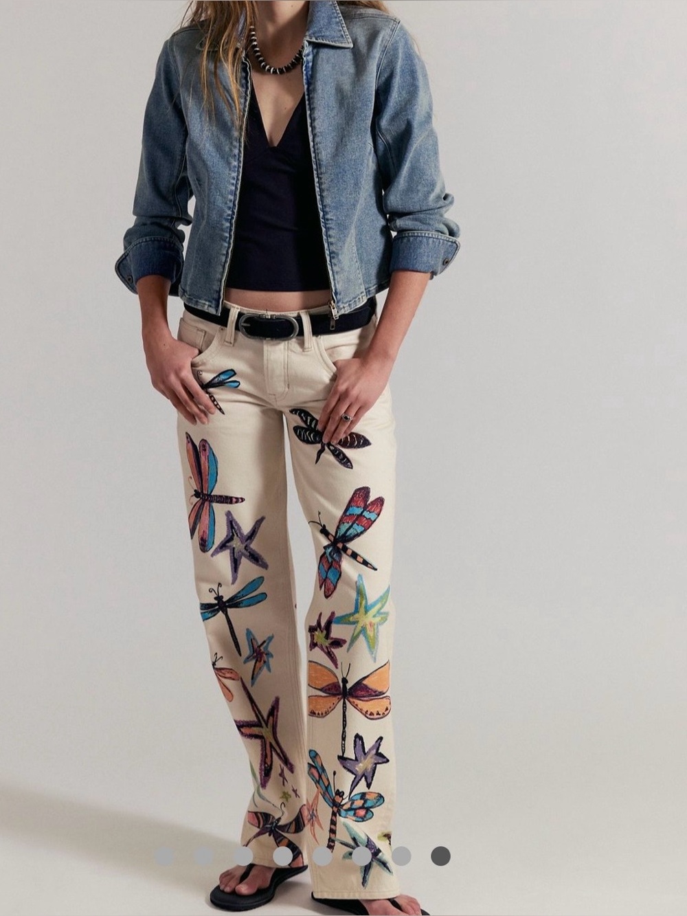 NWOT IRREGULAR  Free People 
Tennessee Low-Rise Illusions
Jeans - dragonfly